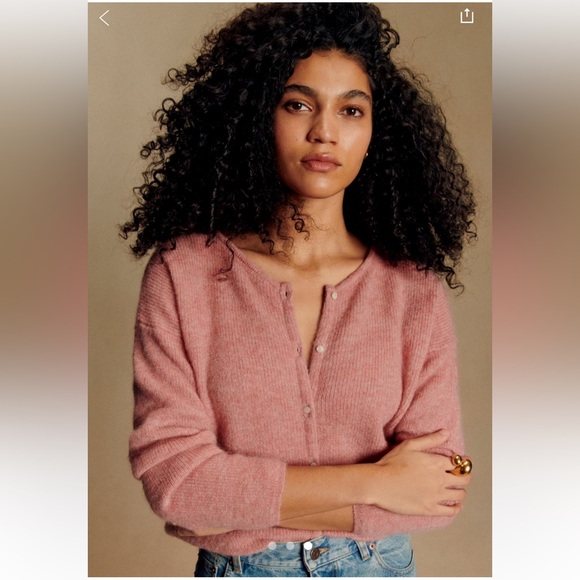 Sezane Sweaters - Sezane Gaspard Cardigan Rosewood Pink Medium